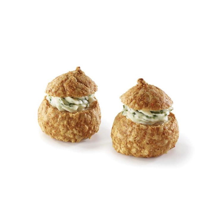 Assortiment mini choux saint jacques et escargot