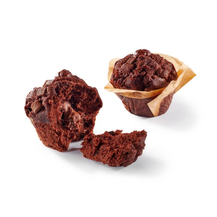 Maxi muffin cacao fourré cacao noisette