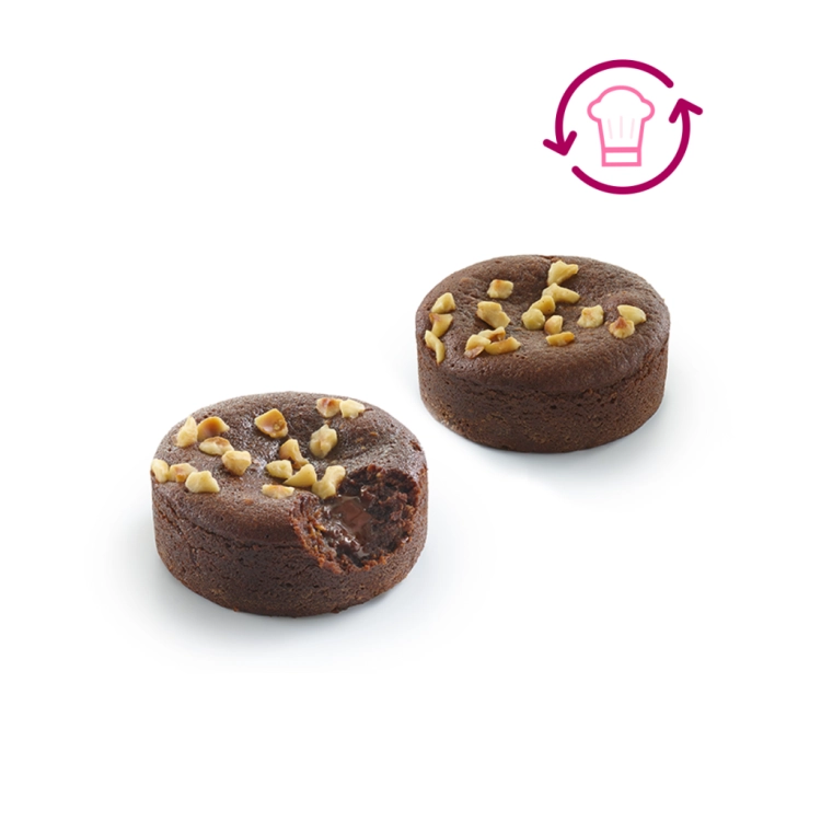 Mœlleux chocolat noisettes vegan - 90 g x 20 (ANCIEN CODE 4969)