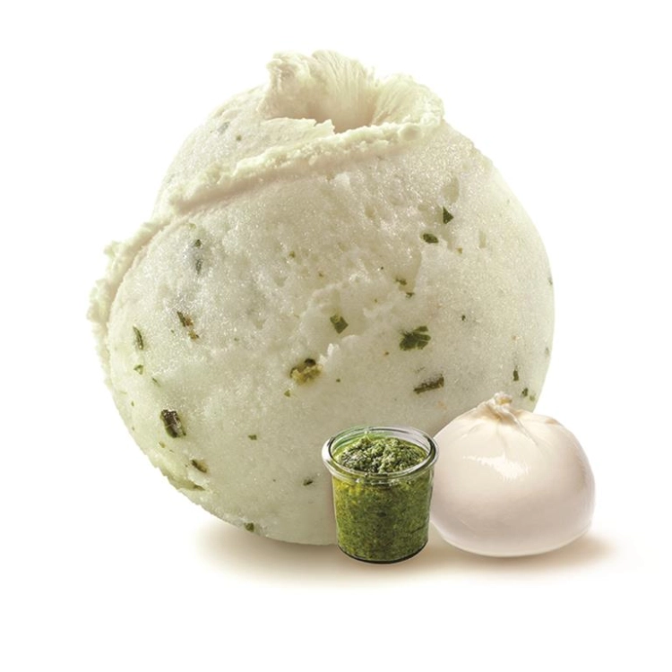 Burrata coulis pesto - Crème glacée 2.5L