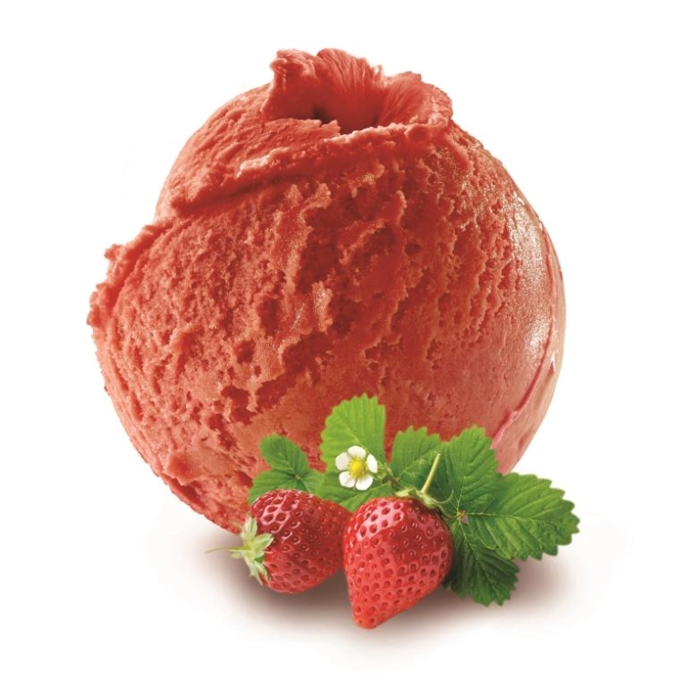 Absolument fraise plein fruit 80% - Sorbet 2.5L