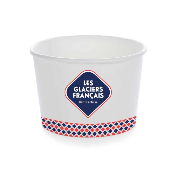 Petits pots glaciers français 3 boules