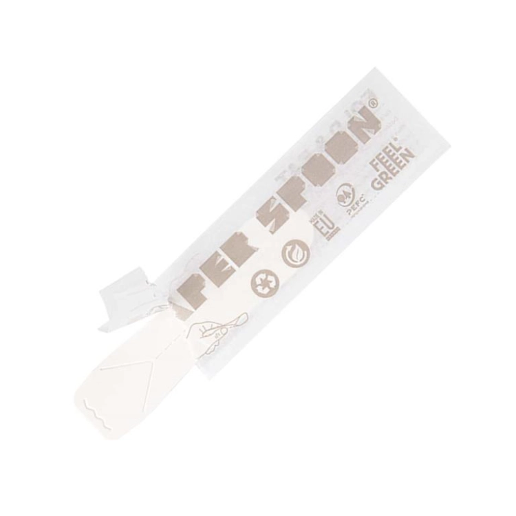 Petites cuillères emballées blanche 9.4cm