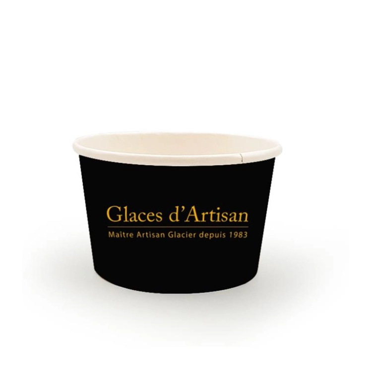 Petits pots noirs GLACES D’ARTISAN 2 boules