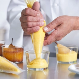 Poches de crème amande à cuire