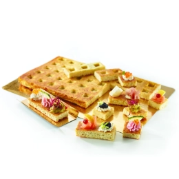 Plaque gaufre emmental persil