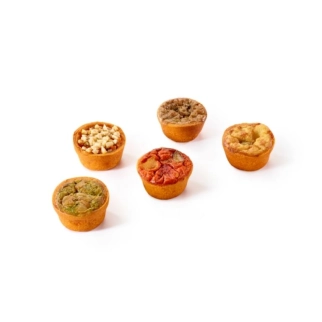 Mini quiches tomatées veggy