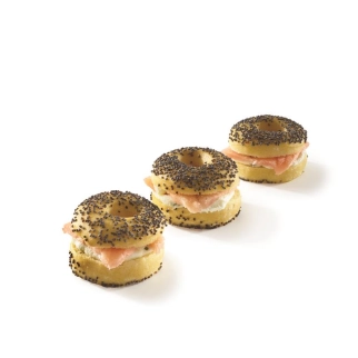 Mini bagel saumon