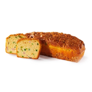 Cake volaille emmental petit pois