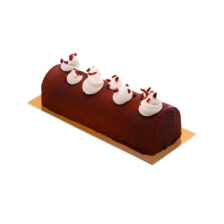 Bûche glacée trois chocolats