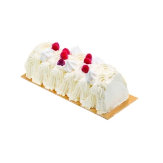 Bûche glacée vanille framboise
