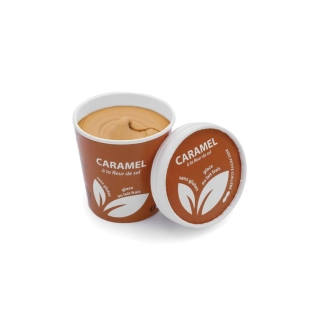 Petit pot glace caramel à la fleur de sel 20x130ml
