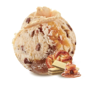Bretzel sauce caramel gaufrette chocolat
