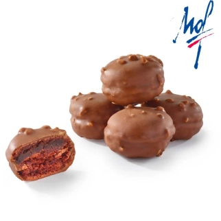 Macaron chocolat enrobé