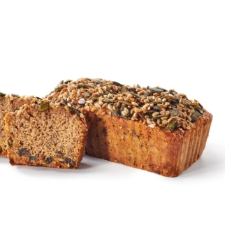 Cake farine de millet, graines, zestes d'orange et 4 épices