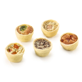 Assortiment de mini quiches délices