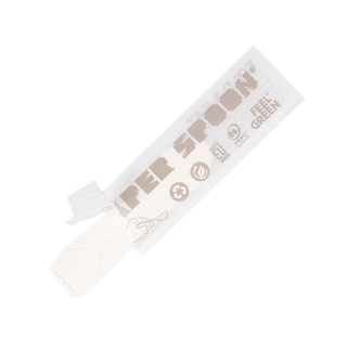 Petites cuillères emballées blanche 9.4cm