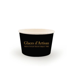 Petits pots noirs GLACES D’ARTISAN 1 boule