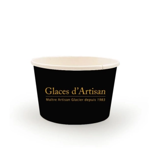 Petits pots noirs GLACES D’ARTISAN 2 boules