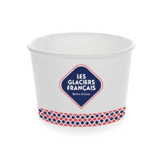 Petits pots glaciers français 3 boules